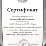 Цветкова Сертификат 5